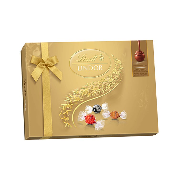 瑞士蓮 Lindor夾餡綜合巧克力禮盒 168g 【大潤發】