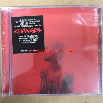 賈斯汀比伯《Changes》專輯CD 歐洲版 全新正版 收錄Yummy Intentions 婚姻生存主題 熱門單曲 收藏播放