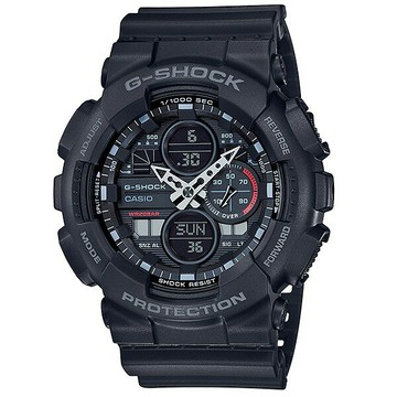 CASIO卡西歐G-SHOCK GA-140-1A1 超人氣雙顯式設計結合指針數字顯示，48個城市世界時間等功能51.2mm｜樂天領券現折★全館特惠中★指定刷卡回饋10%