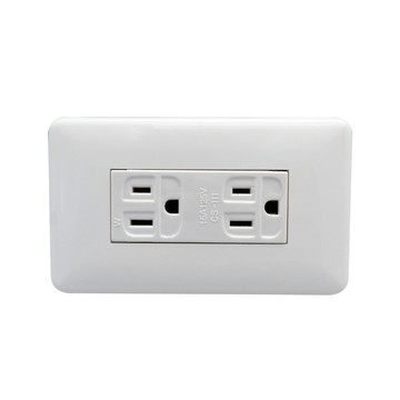 【雙日】2入組 聯蓋H型雙接地 插座組 DIY修繕組件P-DS-111