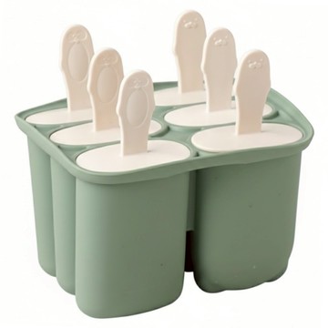 Sili Garden 矽膠6格冰棒模具  1個  綠色