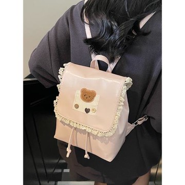 韓國可愛少女卡通雙肩包包2025新款百搭時尚小書包簡約洋氣后背包