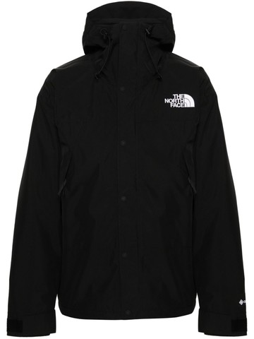The North Face - logo-embroidered hooded jacket - men - Polyester/Polyester - M - Black