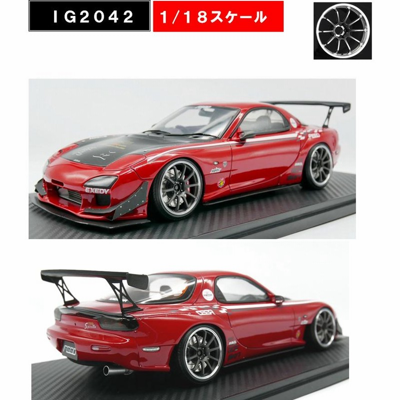 イグニッションモデル IG2042 1/18スケール FEED RX-7 (FD3S) 魔王 レッド 完成品ミニカー | LINEブランドカタログ