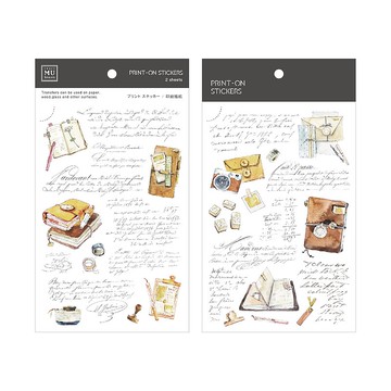 【Print-On Stickers 轉印貼紙】no.238-手帳日常 | 插畫系列