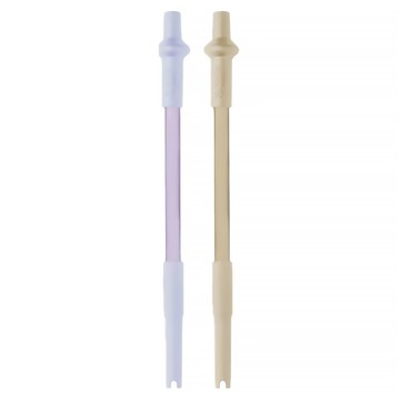 Blender Bottle Straw 彈性吸管 薰衣紫 + 奶茶杏  2支  1組