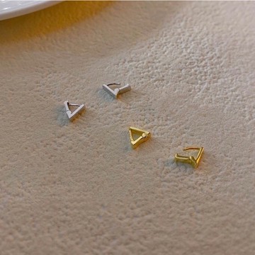 三角耳扣 M25 日韓流行時尚 經典百搭 三角形 個性 針式耳扣 耳環