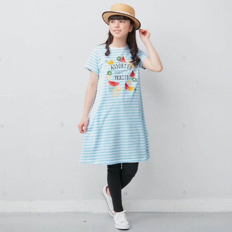 タイムセール 名札ココかわいいプリント半袖ワンピース 夏 子供服 ジータ Gita Basic 通販 Lineポイント最大get Lineショッピング