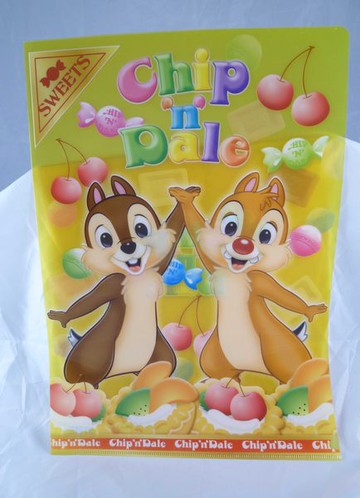 【震撼精品百貨】Chip N Dale 奇奇蒂蒂松鼠 文件夾 黃  震撼日式精品百貨