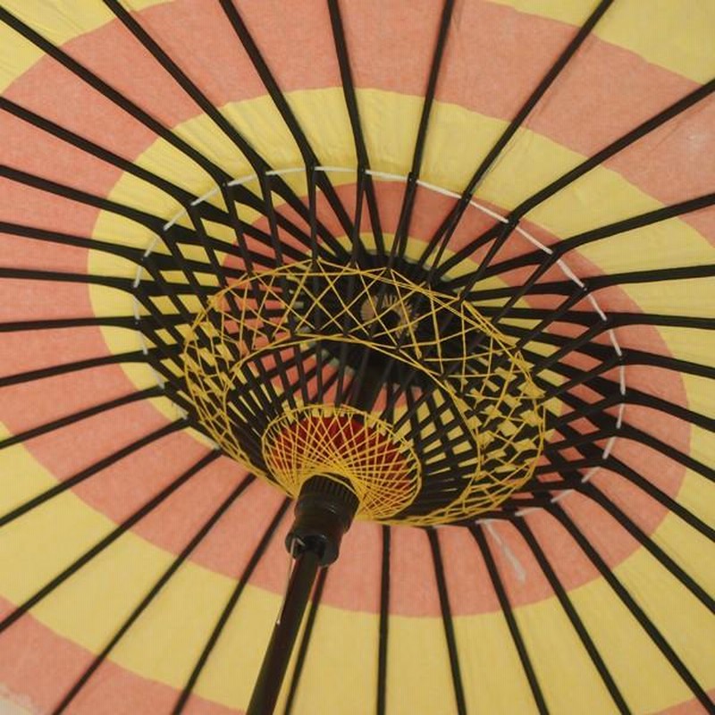 和傘 舞踊傘 絹張り黄色地水玉描き絵傘 日本舞踊 玉屋 - メルカリ