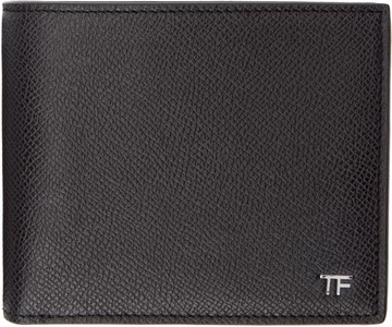 TOM FORD 黑色小号 Grain Leather Bifold 钱包