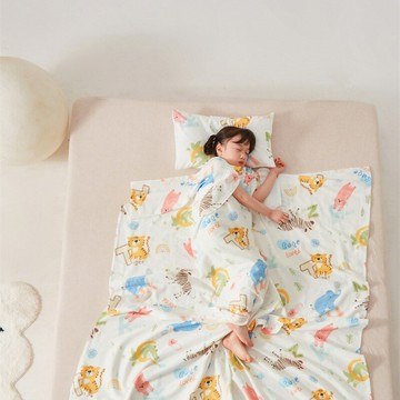 2025新款A類全棉純棉紗布護肚防踢睡袋多功能蓋毯寶寶夏被兒童鑫弘-萌寶童裝可開發票