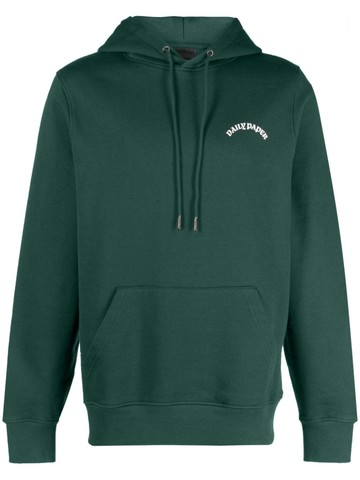 Daily Paper - logo-print cotton hoodie - men - Cotton - XXL - Green