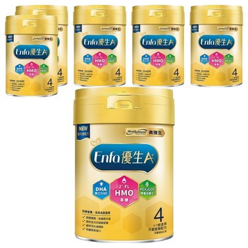Mead Johnson 美強生 Enfa A+ 優生4兒童營養配方 HMO新配方 3~7歲  850g  6罐