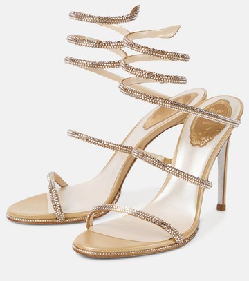 Rene Caovilla Cleo embellished leather sandals