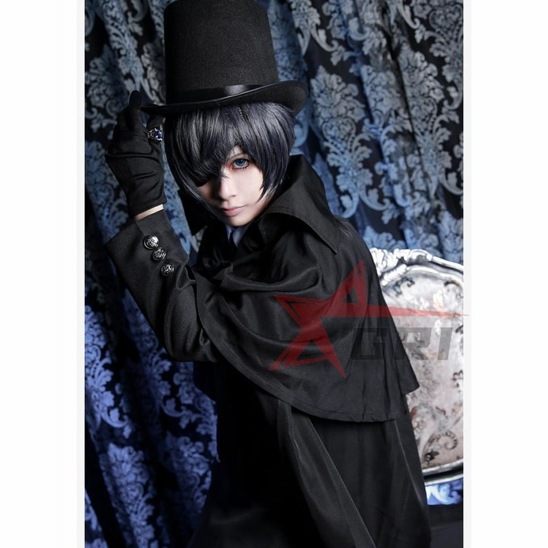 黒執事 シエル・ファントムハイヴ 葬式礼服 シエル コスプレ衣装 黒執事 豪華セット 葬式礼服 メンズスーツ