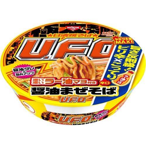 濃い濃いラー油マヨ付き醤油まぜそば ケース 112g*12食入  インスタントカップ麺 焼きそば ヤキソバ UFO