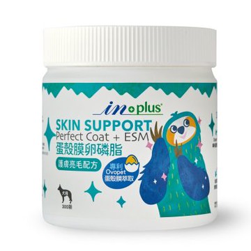 【IN-Plus】蛋殼膜卵磷脂 護膚亮毛配方300顆/罐(全齡犬/寵物保健/皮膚保健)