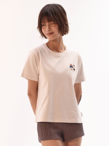 Twin Look Bear Over Fit T-Shirt