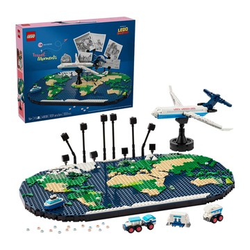 Lego 樂高 Travel Moments 41838 旅行瞬間積木組 拼砌世界地圖與飛機 激發無限想像力  1盒