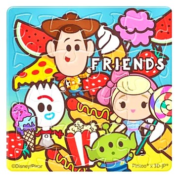 HUNDRED PICTURES 百耘圖 玩具總動員4 拼圖磁鐵 方形 2D拼圖  16片  1個