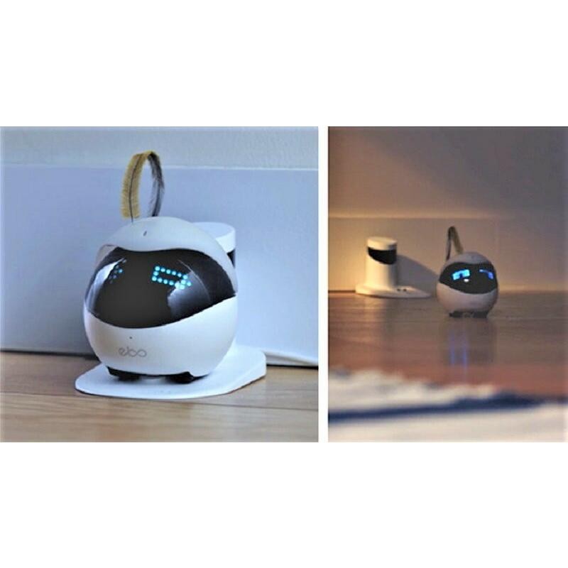 イーボ Ebo 猫用 自走式 カメラ ロボット ねこ 猫 猫用品 動く 見守り 声掛け マイク 搭載 ペットモニター ペット 留守番 撮影 会話  自動帰還充電 自動走行 | LINEブランドカタログ