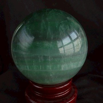 天然螢石球擺件15厘米大號彩瑩石紫綠家居店鋪擺飾水晶球