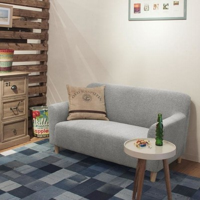 ボトムスス単品 ソファ ソファー エルフ グレー 2人掛けソファ 布張り