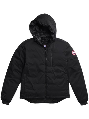 canada goose lodge" jacket with hood