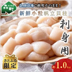 刺身用新鮮小粒帆立貝柱(約1.0kg)