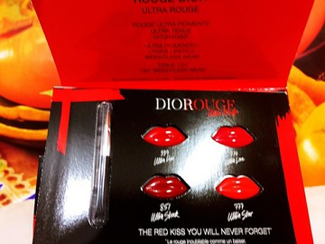 DIOR Dior 迪奧 超惹火唇膏四色試用卡 4*0.5ML(色號999+851+777+770) (旅行用)