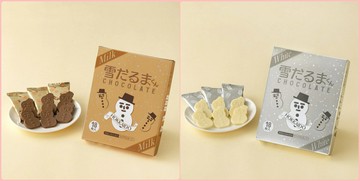 日本北海道白色戀人Ishiya石屋製菓冬季限定限量版雪人白巧克力/牛奶巧克力18入禮盒-兩款現貨各一