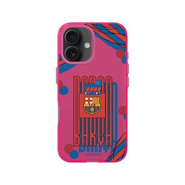 iPhone 16 Clear 粉漾桃 - FC Barcelona - FCB Oversize