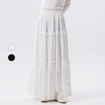 50% Fifty Percent｜蕾絲拼接蝴蝶結蛋糕裙｜02563361001