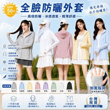 現貨🍑防曬外套 冰絲外套 套指外套 長袖外套 防曬衣 涼感外套 抗UV外套 薄款 透氣 速乾 拉鍊 外套