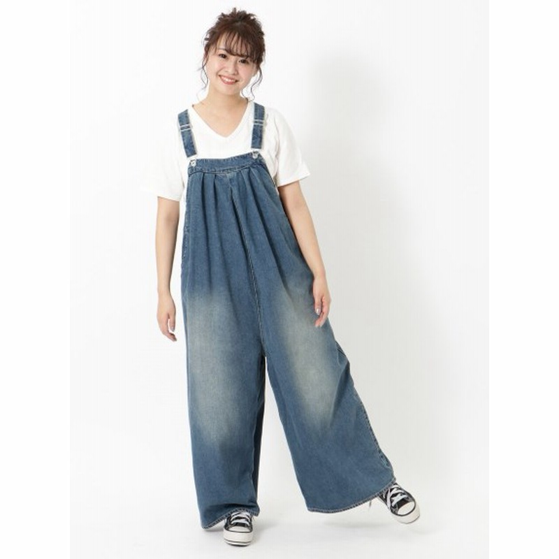 大きいサイズ L 5l デニムサロペット 大きいサイズ パンツ レディース 通販 Lineポイント最大10 0 Get Lineショッピング