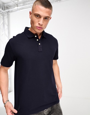 Lee short sleeve polo shirt in navy