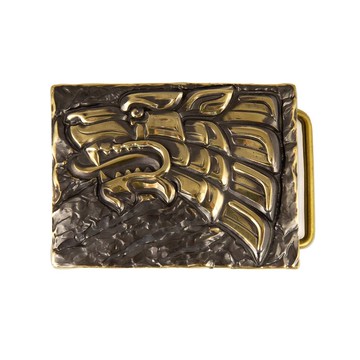 鐵狼皮帶釦，手工純黃銅皮帶釦，北歐維京狼頭皮帶