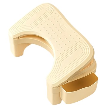 可調式腳踏凳 腳踏板/墊腳凳/踩腳凳/擱腳凳  1134g  410*250*180  奶油色