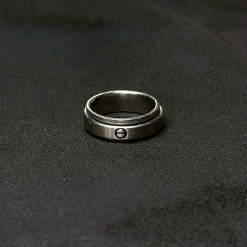 鎖財聖戒 轉運戒|開運尾戒 銀色白銅款 固定戒圍 S26AA27-83S