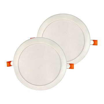 24W LED 嵌燈 直徑18 x 3cm 暖光 2個  1組