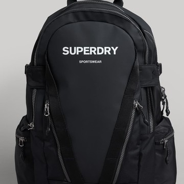 SUPERDRY 後背包 Mountain Tarp Graphic 白/黑