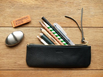 【客製化刻字】手工真皮筆袋/鉛筆盒 (禮物包裝)