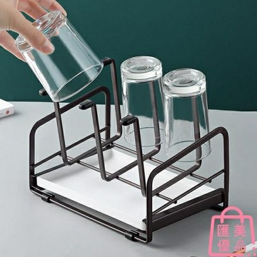 鐵藝瀝水杯架家用放杯子的置物架茶杯架馬克杯收納架【聚寶屋】