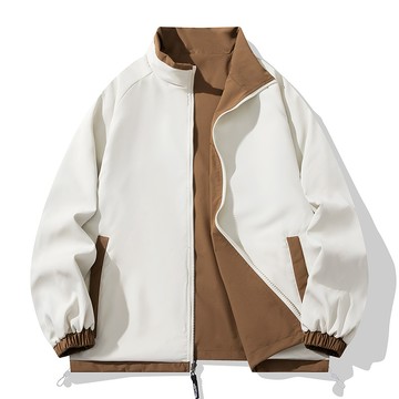 【HOT 本舖】男装2025新款雙面穿男士百搭休閒情侶外套雙面穿潮牌夾克休閒百搭寬鬆外套