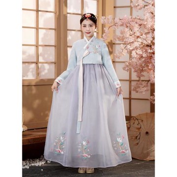 新款韓服朝鮮族女款大長今古裝傳統少數民族結婚寫真舞臺演出服飾