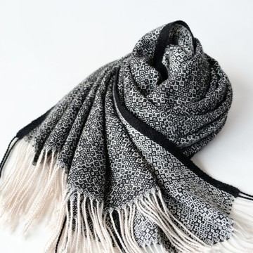 Cashmere 手織喀什米爾絲綢披肩【珠華07】