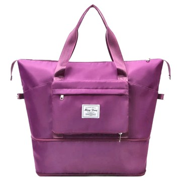 超大容量多功能乾濕分離可折疊防水旅行收納包 450克  42 x 27 x 21 cm  紫紅色