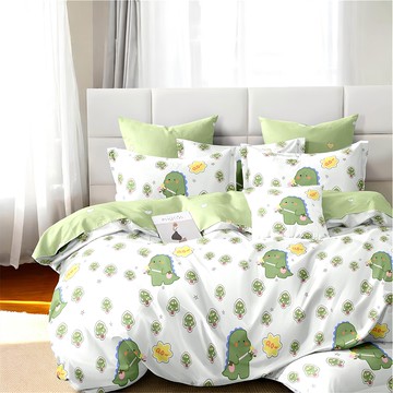 E-ROU 伊柔寢飾 銀離子防螨抗菌天鵝絨 台灣製 雙人兩用被  210 x 180cm  爆爆龍