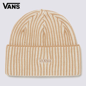 Vans Nesbit Cuff 男女款奶茶色毛帽